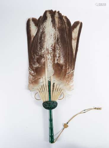 Chinese Feather Fan, Qing Dynasty D1A1