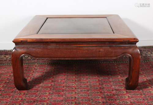 Chinese Square Hardwood Low Table D1A1