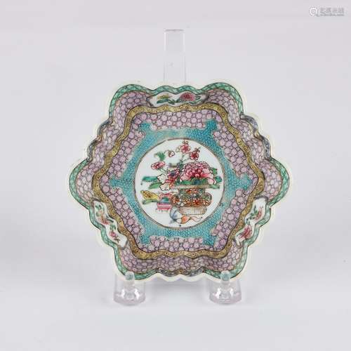 Chinese Yongzheng Porcelain Teapot Undertray