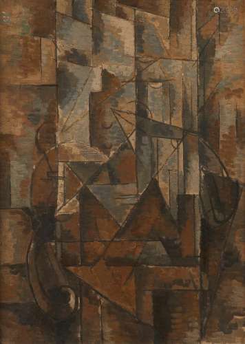 Cubist Painting in the Style of Georges Braque