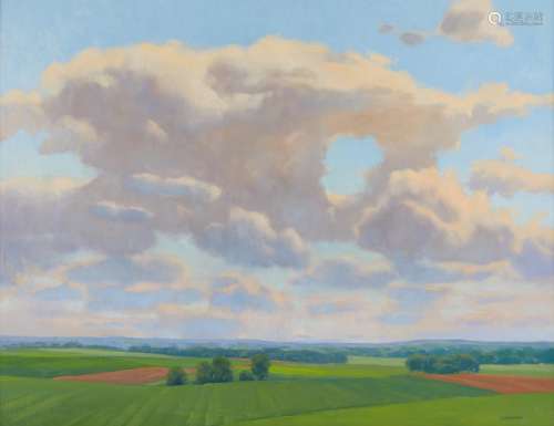 Richard Abraham "Sky Passage" Landscape Painting