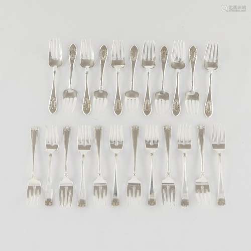 23 Sterling Salad Forks Gorham, Wilcox & Evertsen