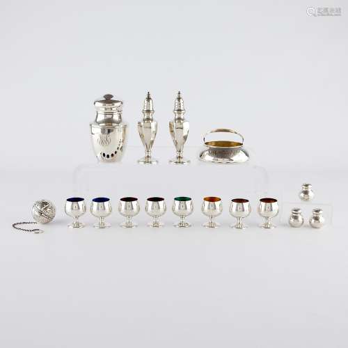 Group of 16 Sterling Silver Objects