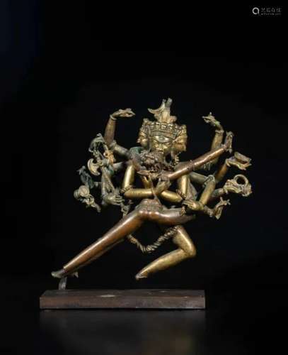 Kashmir，9th century A copper alloy and brass figure of Chakr...