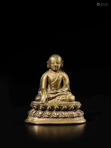 Tibet，14th century An inscribed copper alloy figure of Cohje...