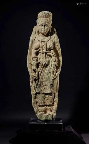 Ancient Region of Gandhara，2nd - 3rd century A large gray sc...