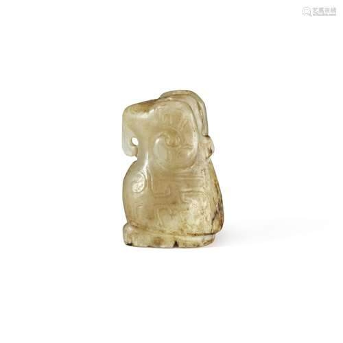 An archaic jade ram, Late Shang / Zhou dynasty | 商末 / 周 玉...