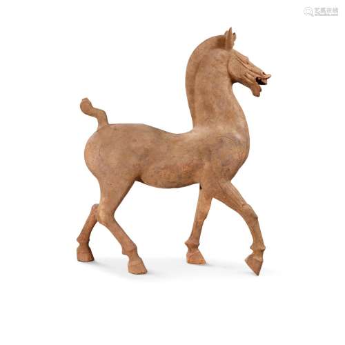 A large painted pottery figure of a horse, Han dynasty | 漢 ...