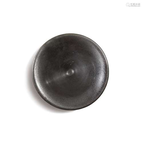 A large black-glazed 'oil spot' bowl, Jin dynasty | 金 黑釉油...