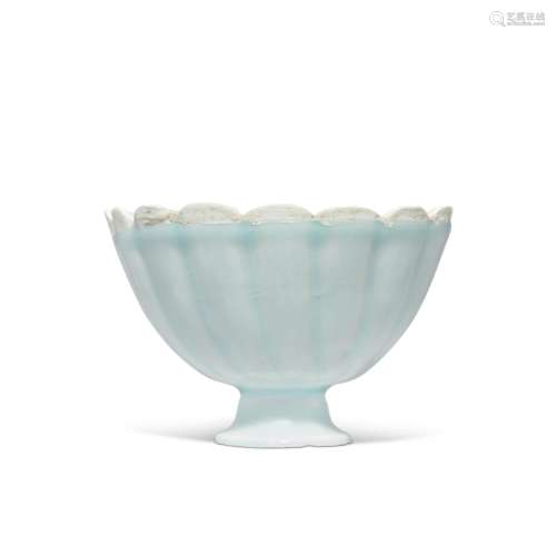 A Qingbai floriform stem cup, Southern Song dynasty | 南宋 青...