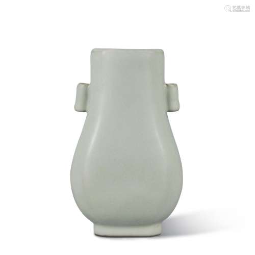A Guan-type faceted vase (Fanghu), Seal mark and period of Q...