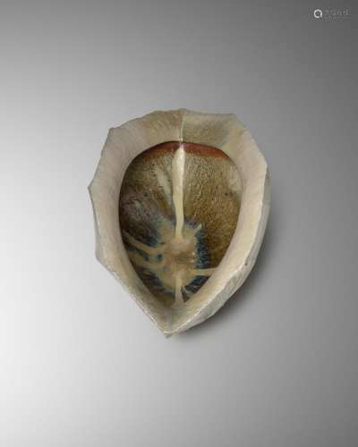 NISHIHATA TADASHI (1948-) An Ash-Glazed Sculptural Vessel He...