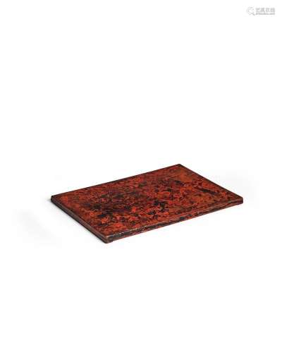 A LACQUER ARTIST'S WOOD TRAY Showa era (1926-1989), 20th cen...