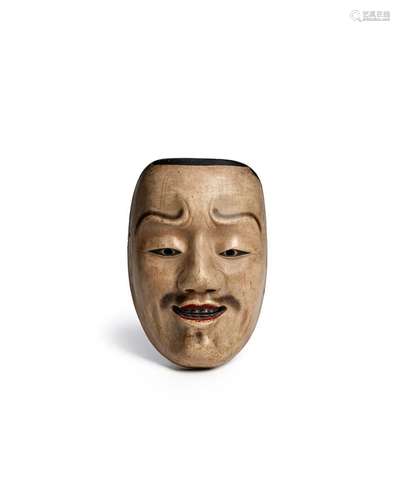 A NOH MASK OF THE IMAWAKA TYPE Edo period (1615-1868), 18th ...