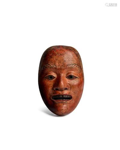 A NOH MASK OF THE YAMAMBA TYPE Edo period (1615-1868), 17th/...