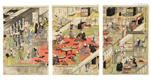 UTAGAWA KUNISADA (1786-1864) Edo period (1615-1868), circa 1...