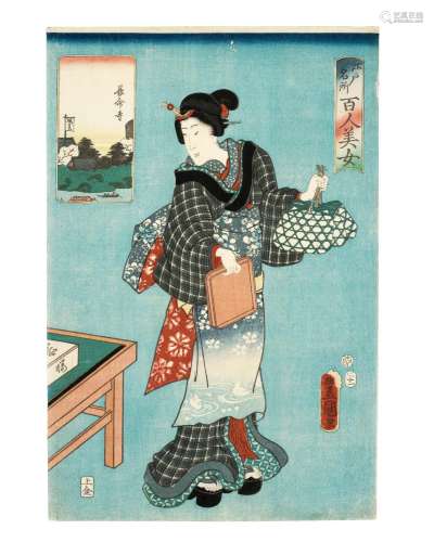 UTAGAWA KUNISADA (TOYOKUNI III, 1786-1864) AND UTAGAWA KUNIH...