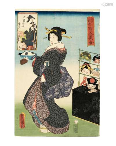 UTAGAWA KUNISADA (TOYOKUNI III, 1786-1864) AND UTAGAWA KUNIH...