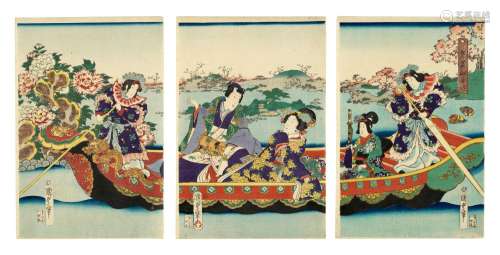 UTAGAWA KUNISADA II (TOYOKUNI IV, 1823-1880) AND UTAGAWA KUN...