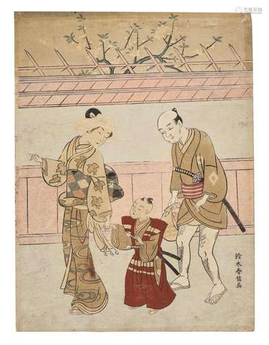 SUZUKI HARUNOBU (1725-1770) Edo period (1615-1868), circa 17...