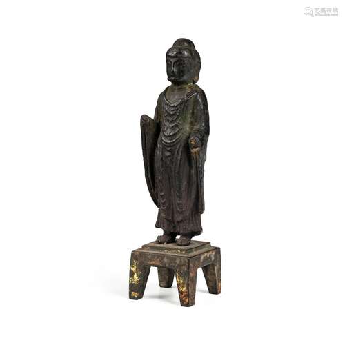 A BRONZE FIGURE OF BUDDHA Unified Silla period (668-935), 8t...