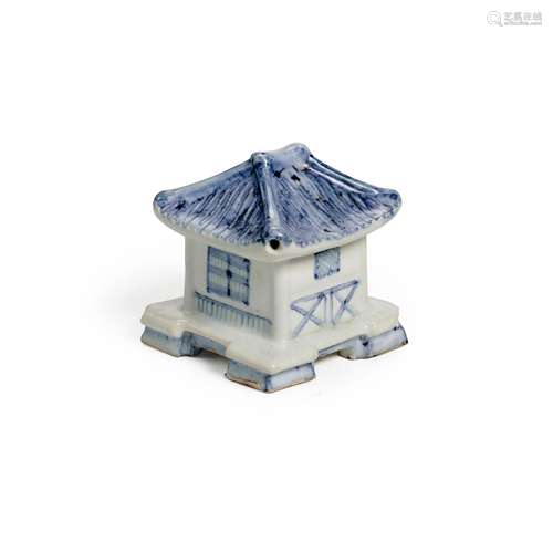 A FINE PORCELAIN WATER DROPPER IN THE FORM OF A HOUSE Joseon...