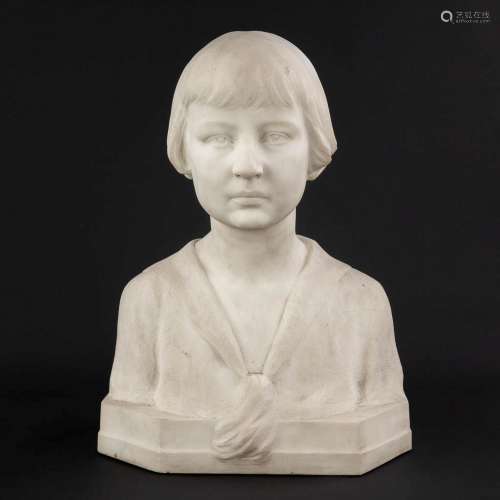 Beaudouin TUERLINCKX (1873-1945) 'Bust of a lady' sculptured...