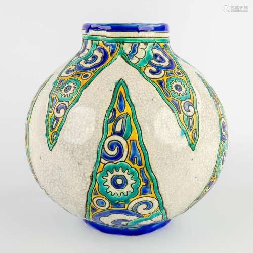 Charles CATTEAU (1880-1966) 'Vase', decor 1101 (H:23 x D:23 ...