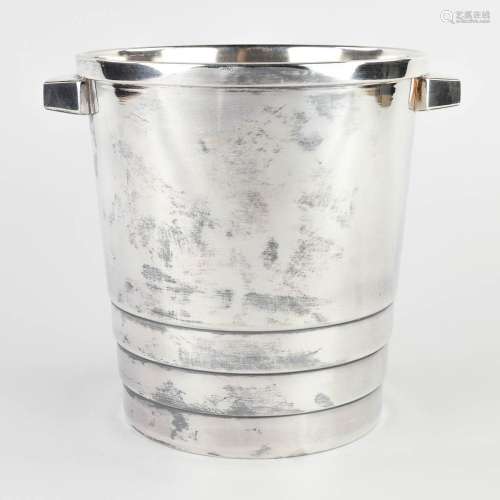 Luc LANEL (1893-1965) Champagne cooler for Christofle, model...