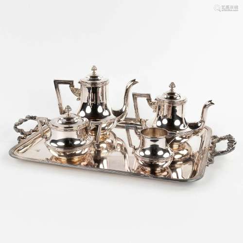 Wiskemann, a 5-piece silver-plated coffee and tea service ma...