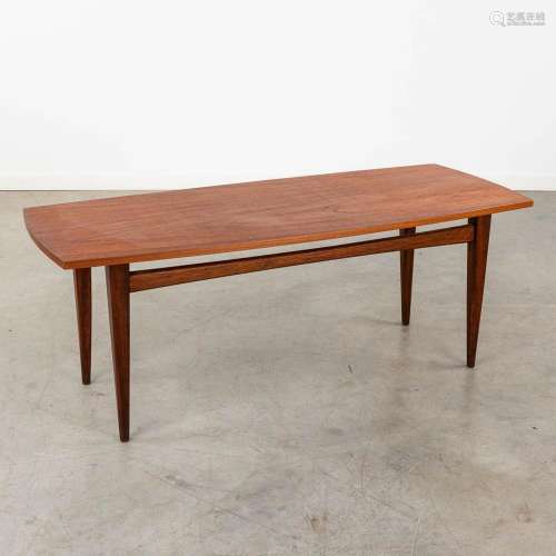A mid-century Scandinavian coffee table, probably solid teak...