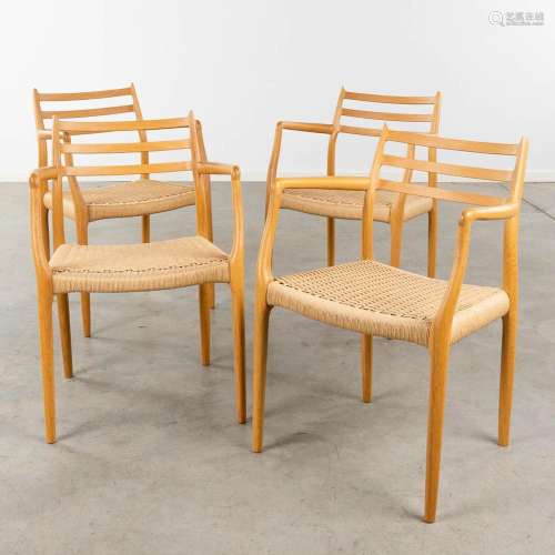 Niels Otto MOLLER (1920-1982) 'Model 62' 4 chairs. (D:52 x W...