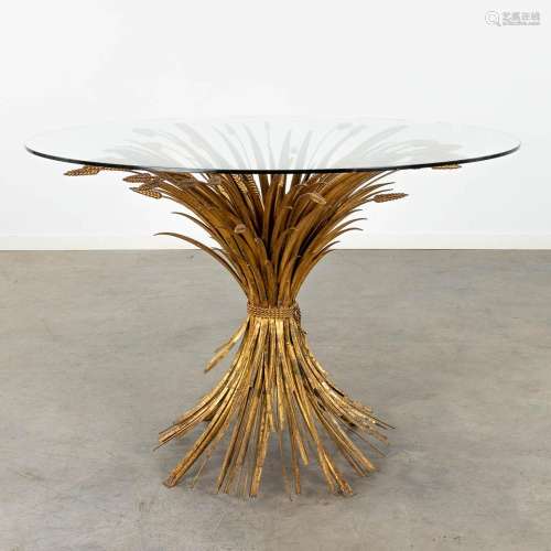 Robert GOOSSENS (1927-2016) 'Straw Table' 20th C. (H:78 x D:...