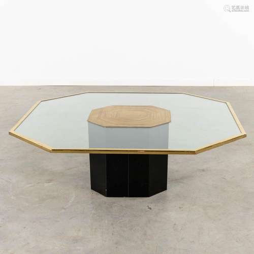 Nadie Jenatzy, an octagonal coffee table, brass (D:110 x W:1...
