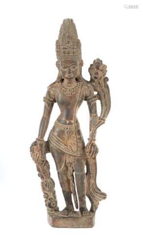Figur des Padmapani Indien/Nepal, 2. Hälfte 20. Jh., Stein, ...