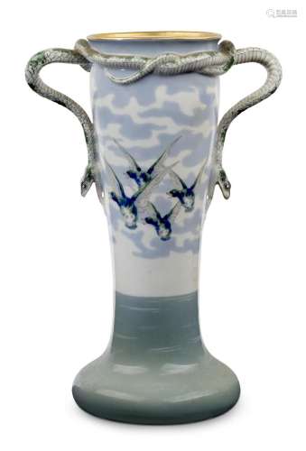 Societa Ceramica Richard Ginori<br />
<br />
Vase decorated ...