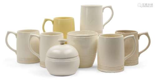 Keith Murray (1892-1981) for Wedgwood<br />
<br />
Five 'Moo...