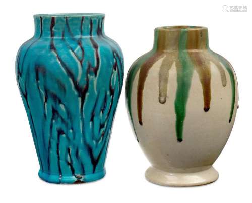 Japanese Studio Pottery<br />
<br />
An Awaji pottery vase w...