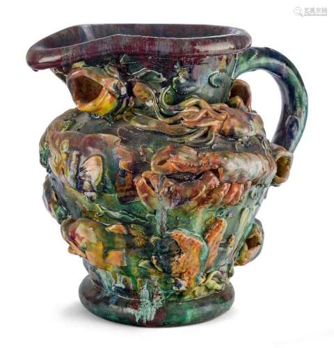 Kate Malone (b.1959)<br />
<br />
Large polychrome jug with ...