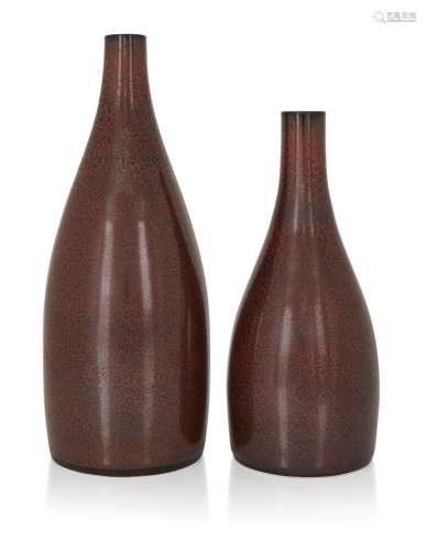 Suleyman Saba (b.1969)<br />
<br />
Two ironspot vases, circ...