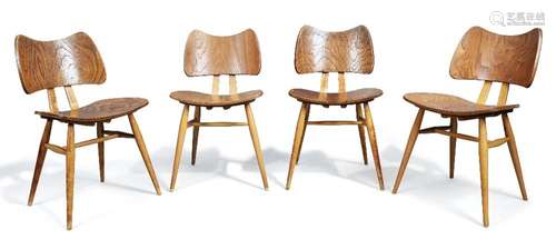 Lucian Ercolani (1888-1976) for Ercol<br />
<br />
Four Butt...