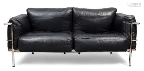 After Le Corbusier<br />
<br />
'LC3' style sofa, circa 1980...