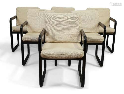 Rosenthal<br />
<br />
Six 'Dona' chairs, circa 1980<br />
E...