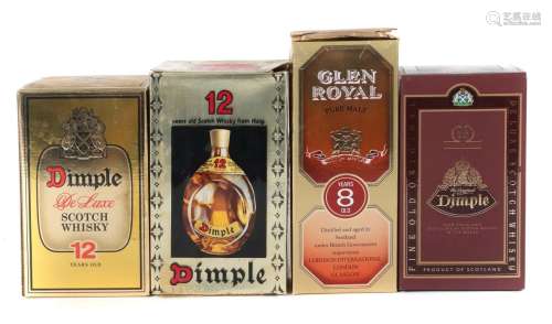 Konvolut von 4 Flaschen Scotch Whisky 3x Dimple, John Haig &...