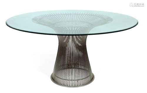 Attributed to Warren Platner<br />
<br />
Dining table, circ...