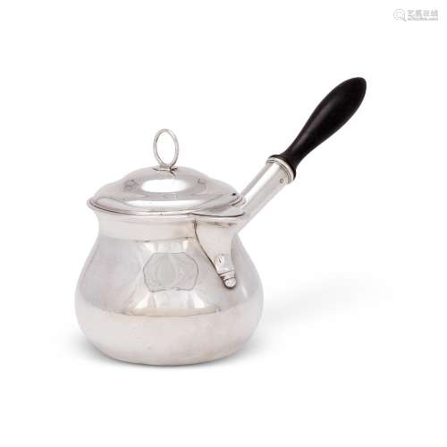 【Y】 A GEORGE III SILVER BRANDY PAN WITH ASSOCIATED COVER