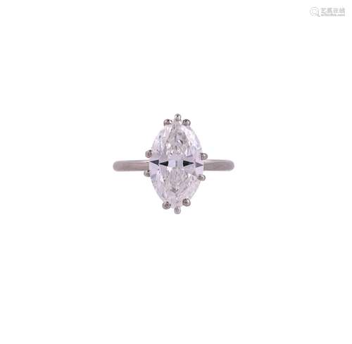 A SINGLE STONE DIAMOND RING