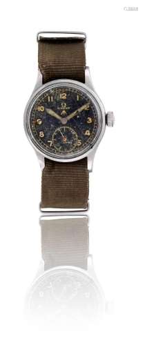 OMEGA, 'THE DIRTY DOZEN', A STAINLESS STEEL MILITARY WRIST W...