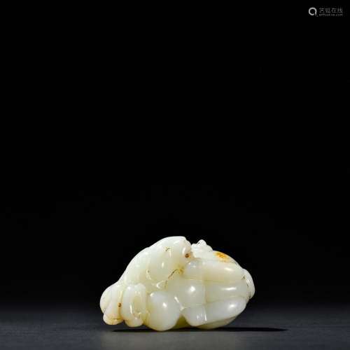 Hetian Jade Immediately Fenghou Ornament