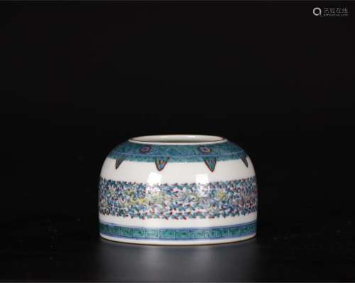 Doucai Kuilong pattern water bowl